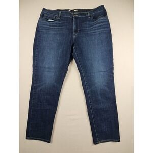 LEVI'S 711 SKINNY Jeans Women's Size 18W Blue  Distressed
